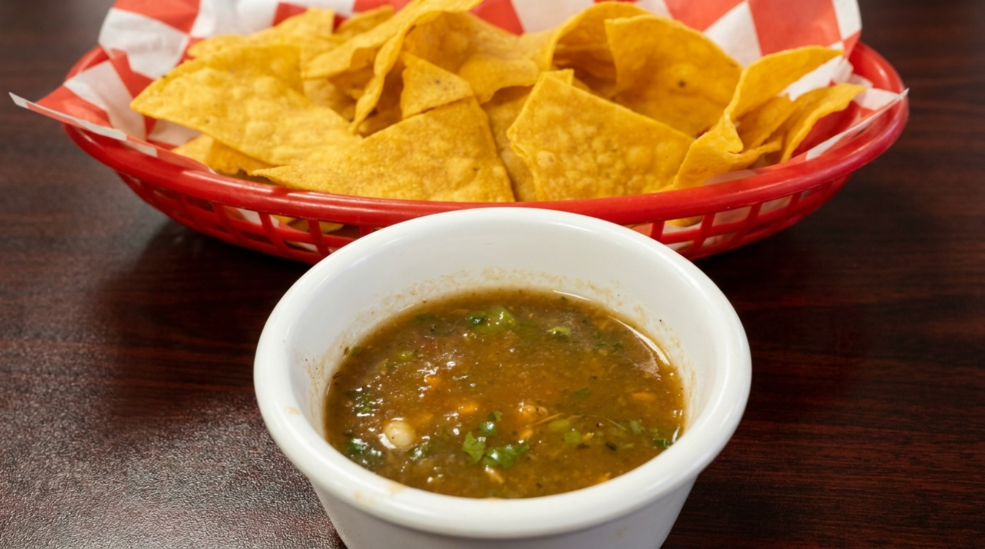 Chips and salsa first
